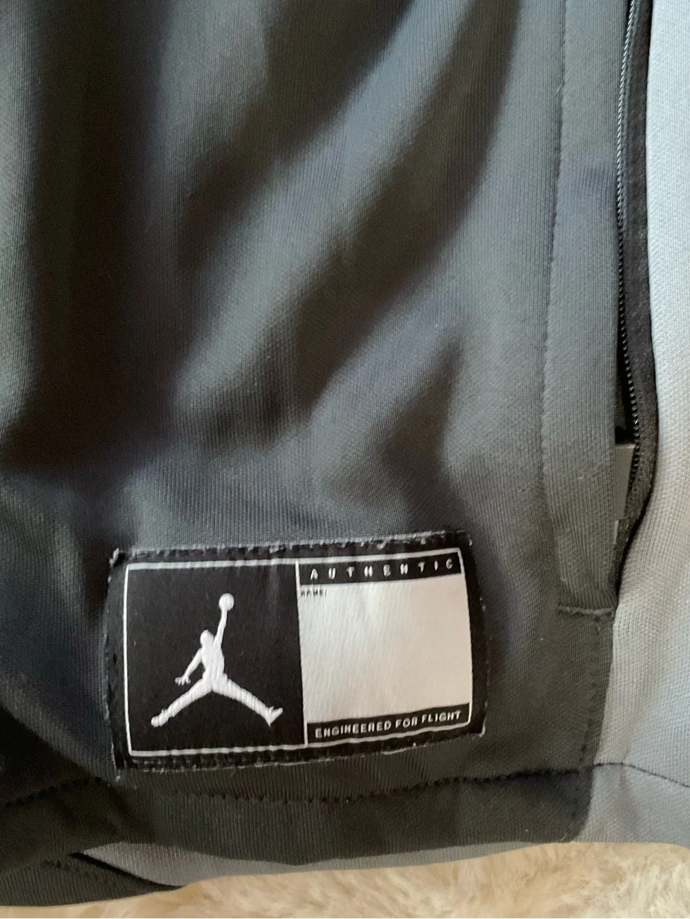 Nike Air Jordan Flight Team Jumpman Fill Zip Track Jacket, Dri-Fit, size Large